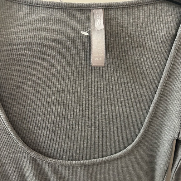 Skims soft lounge long sleeve maxi dress in heather grey - Picture 5 of 5